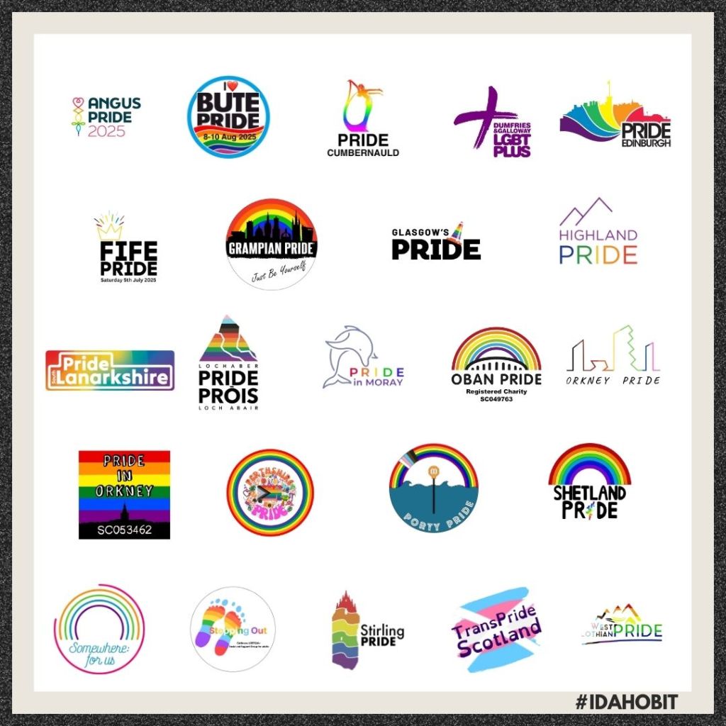 Signatories to the Statement Angus Pride, Bute Pride, Pride Cumbernauld, Dumfries and Galloway LGBT Plus, Pride Edinburgh, Fife Pride, Grampian Pride, Glasgow’s Pride, Highland Pride, Pride South Lanarkshire, Pride Lochaber, Pride in Moray, Oban Pride, Orkney Pride, Pride in Orkney, Perthshire Pride, Porty Pride, Shetland Pride, Somewhere For Us, Stepping Out, Stirling Pride, Trans Pride Scotland and West Lothian Pride.